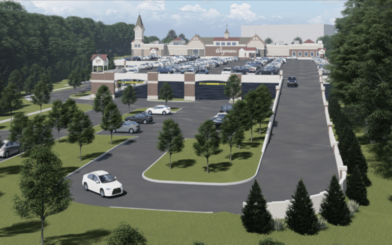 Wegmans rendering parking garage etc